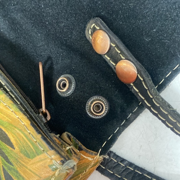 Patricia Nash Floral Leather Crossbody Purse - Picture 11 of 17